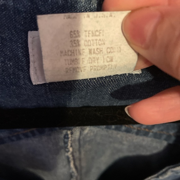 Vintage 80s 90s Neiman Marcus Denim Vest With waist tie size large - Picture 4 of 5